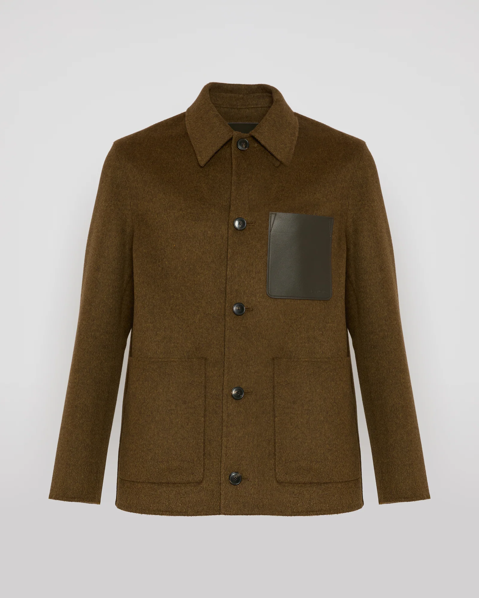 Workwear jacket in double-sided wool-cashmere fabric - Image 5