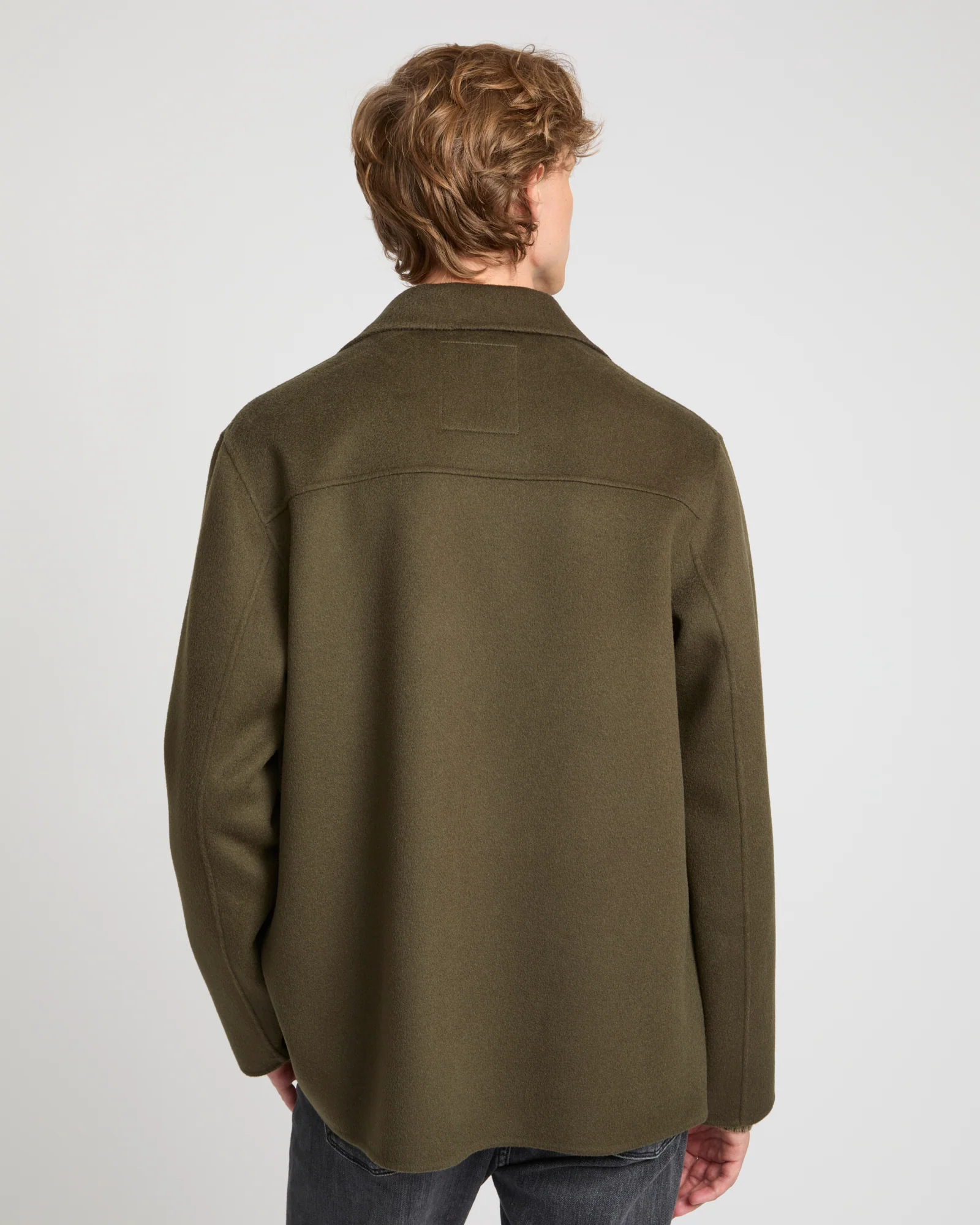 Workwear jacket in double-sided wool-cashmere fabric - Image 5