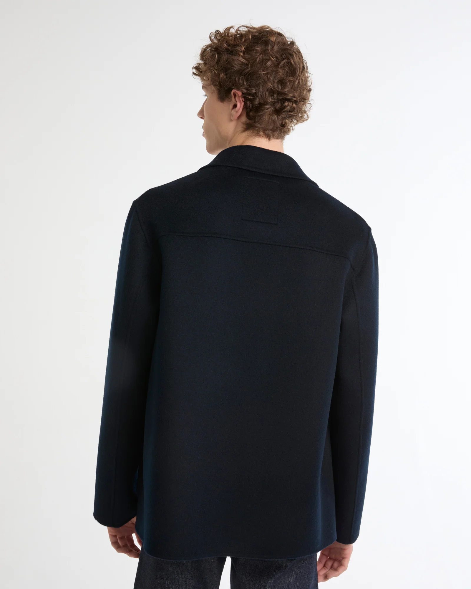 Workwear jacket in double-sided wool-cashmere fabric - Image 5